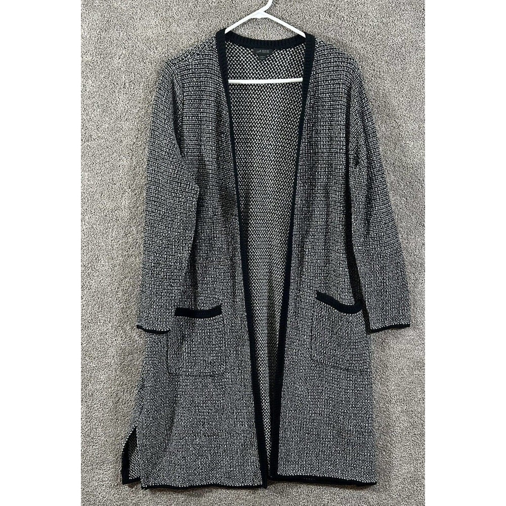 J. Jill Heather Grey Open Front Cardigan Sweater